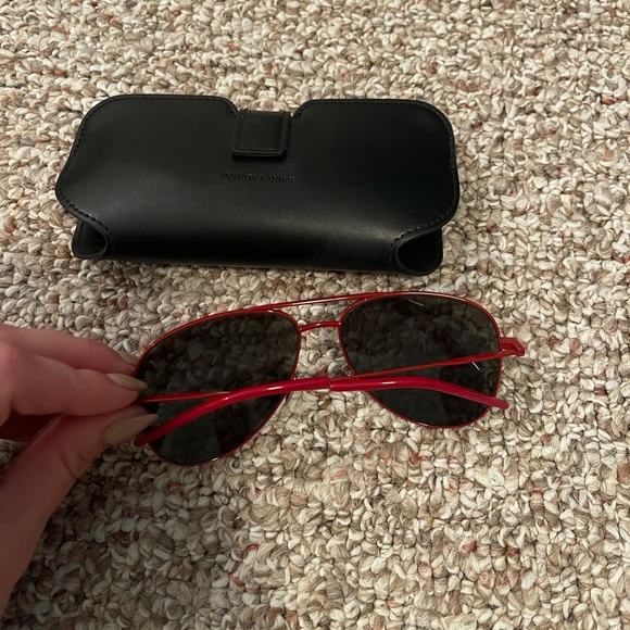 Red Saint Laurent Sunglasses, aviator - Picture 2 of 2